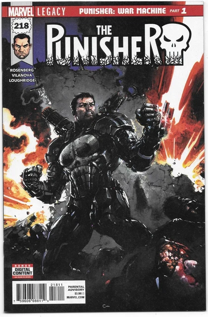 Punisher #218 NM-/NM 1st App War Machine Frank 2018 Marvel Comics High-Grade MCU