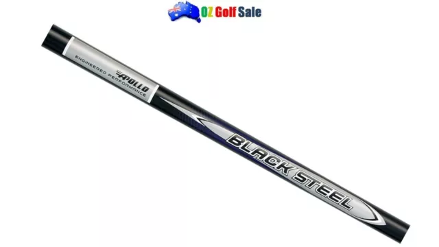 .370 Apollo Stepless Black Steel Iron Shaft - R/S Flex - 41"