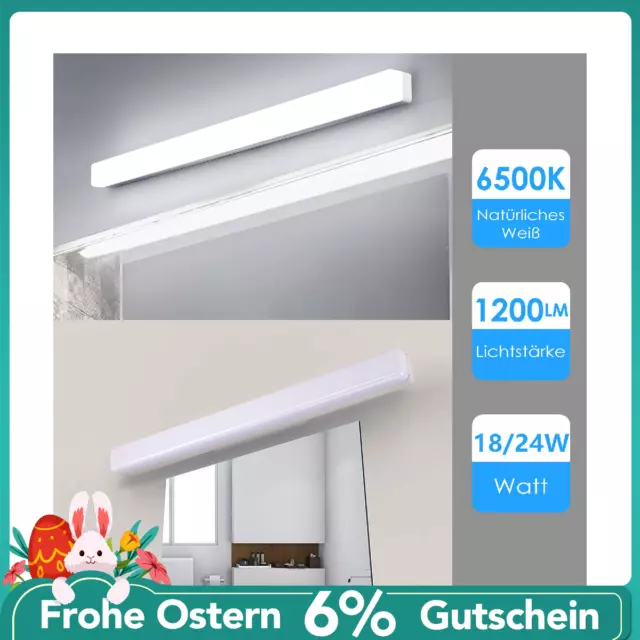 LED Spiegelleuchte Bad Beleuchtung Badleuchte Schminklicht Aufbaulampe 40/60CM