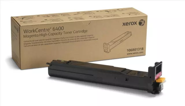 Genuine 106R01318 Xerox (Magenta) High Capacity Toner WorkCentre 6400 Open