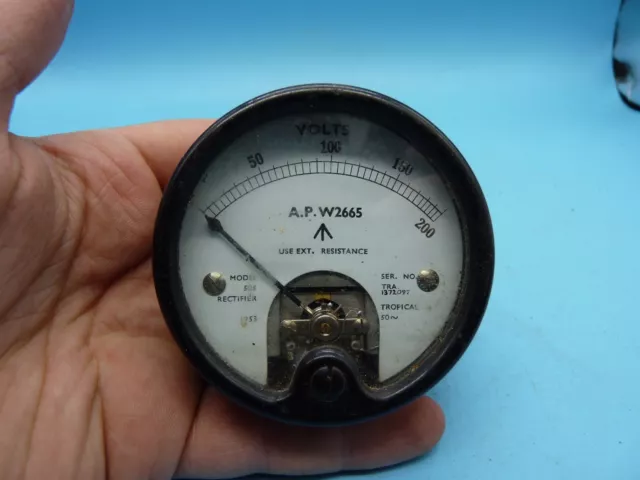 Genuine British Army 1953 Dated Vehicle Voltage Meter