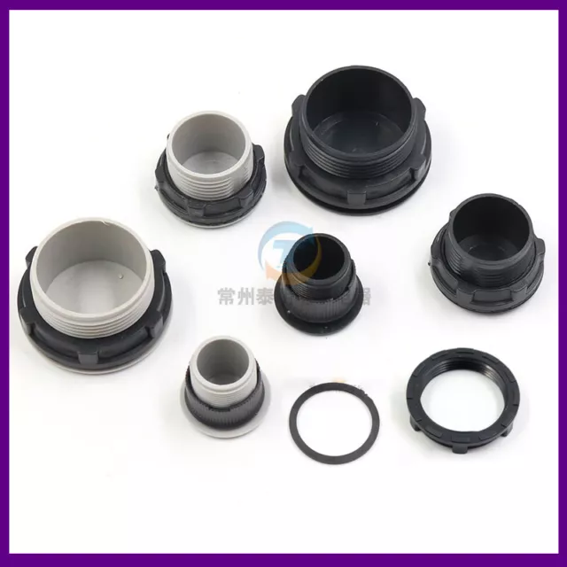 Round Plastic Black Gray Blanking End Cap Caps Threads Inserts Panel Plug Bung