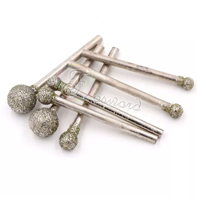 Diamond Grinding Bits Coarse Sand φ4-φ10 S2.35/3mm 60# Grit Jewelry Carving Tool