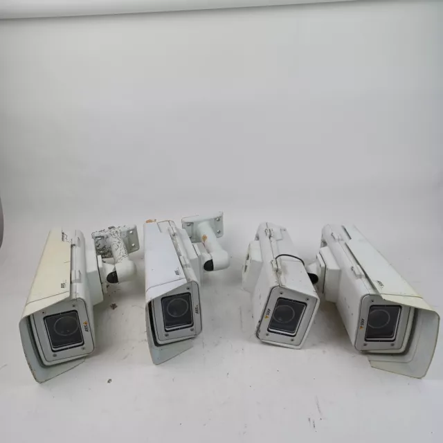 Lot of 4 Axis Q1755-E Outdoor PoE Network Security Camera UNTESTED/PARTS