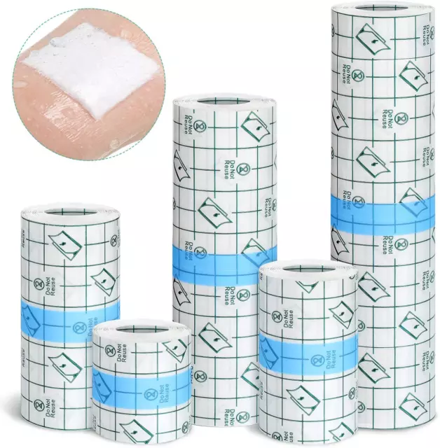 5 rollos impermeable vendaje transparente elástico cinta adhesiva vendaje ducha