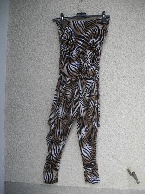 Combinaison Pantalon Fluide Léopard T 38/40 Tbe