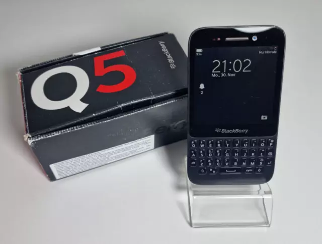 BlackBerry Q5 8GB Schwarz (Ohne Simlock) Smartphone Tastatur Touchscreen 5MP 4G