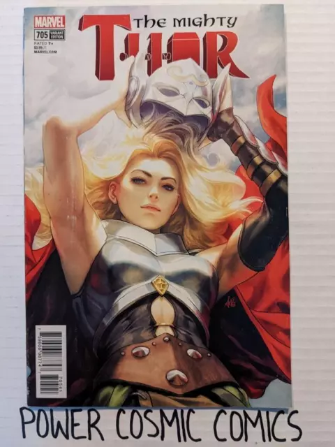 Mighty Thor #705 (Marvel May 2018) VF Stanley Artgerm Lau Jane Foster Variant