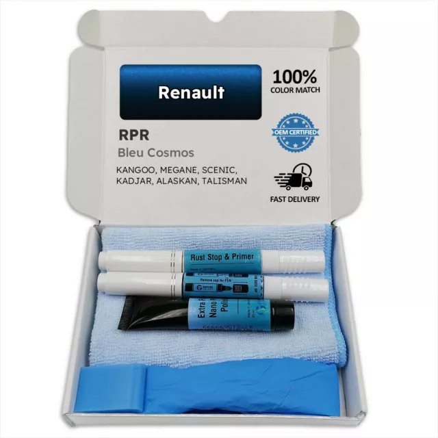 RPR BLEU COSMOS Blau Lackstift für Renault KANGOO MEGANE SCENIC KADJAR ALASKAN