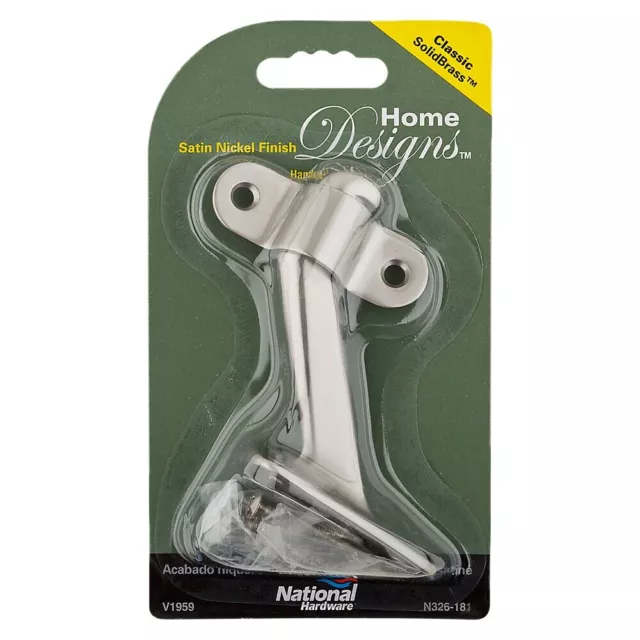 National Hardware N326-181 Heavy Duty Solid Brass Handrail Bracket Satin Nickel
