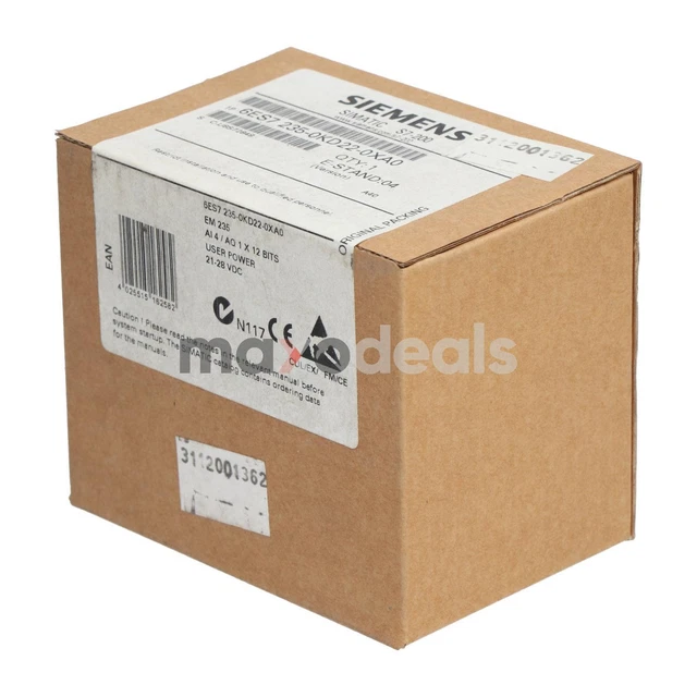 Siemens 6ES7235-0KD22-0XA0 SIMATIC S7-200, Analog I/O EM 235 New NFP Sealed