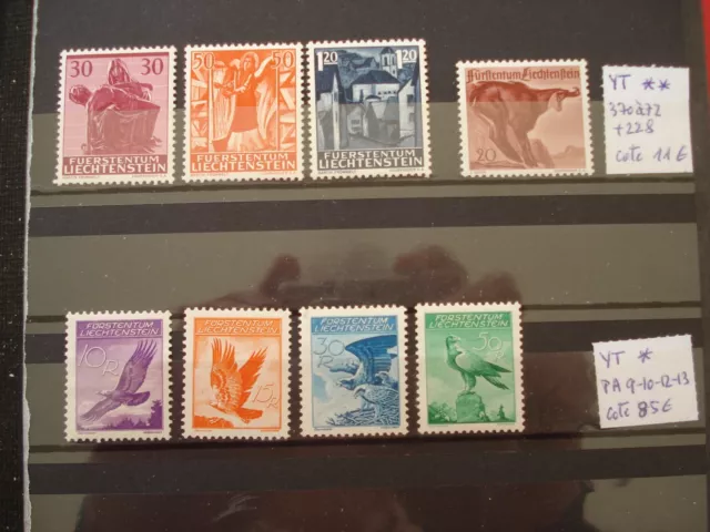 lot timbres Liechtenstein cote 96€