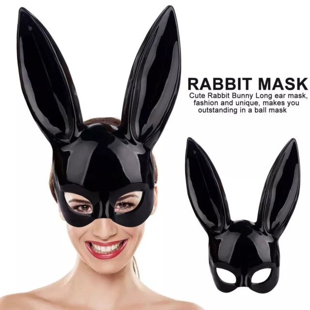 Cosplay Bunny Mask Sexy Masquerade Ball Party Adults Rabbit Ears Mask Costume