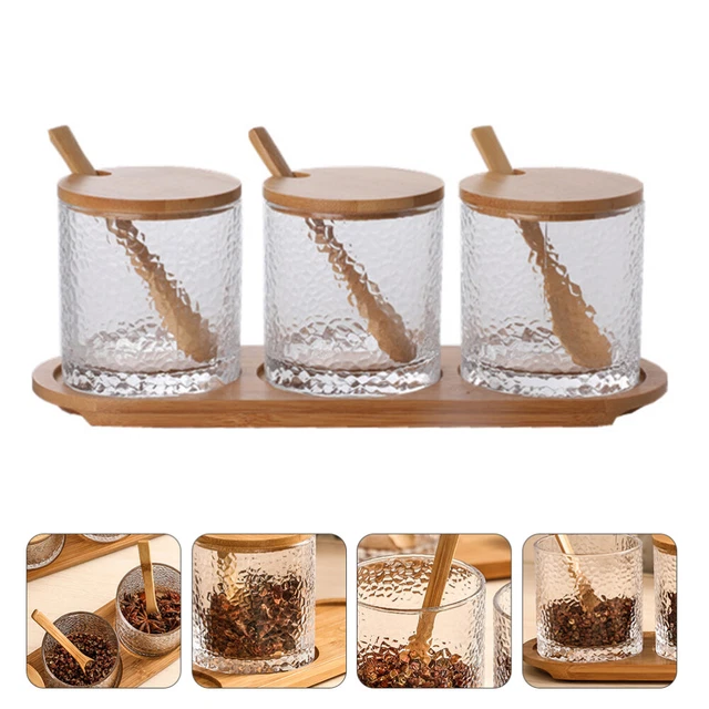 Kürbis-Gewürzflaschen Set - Stylische Glasbehälter Mit Deckel Für Zucker & Gewürze