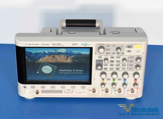 KEYSIGHT AGILENT DSO-X-2024A 200 MHz. 4 Channels Oscilloscope 1 GSa/s ...