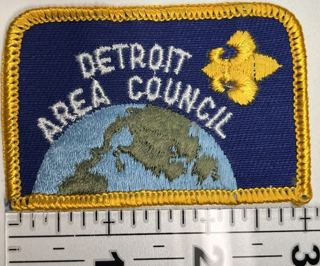 VINTAGE BOY SCOUT Detroit Area, Council Patch 9.99 PicClick