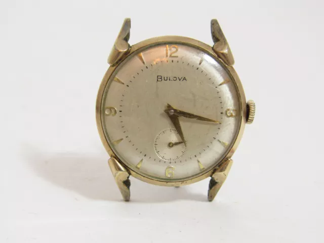 Classic 1950s BULOVA 10kgf Mens wristwatch, L5, running, 11AC movement