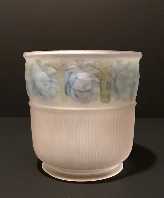 Antique Satin Glass Victorian Gas Light Shade Electric Kerosene Lamp Chandelier