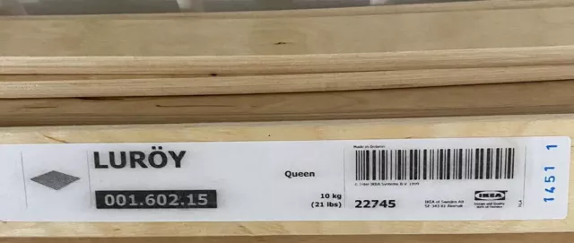 LURÖY Slatted bed base, Queen - IKEA