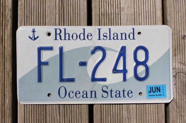 Plaque D'immatriculation Rhode Island (USA) De 1950 - Occasion, Pièce De Collection