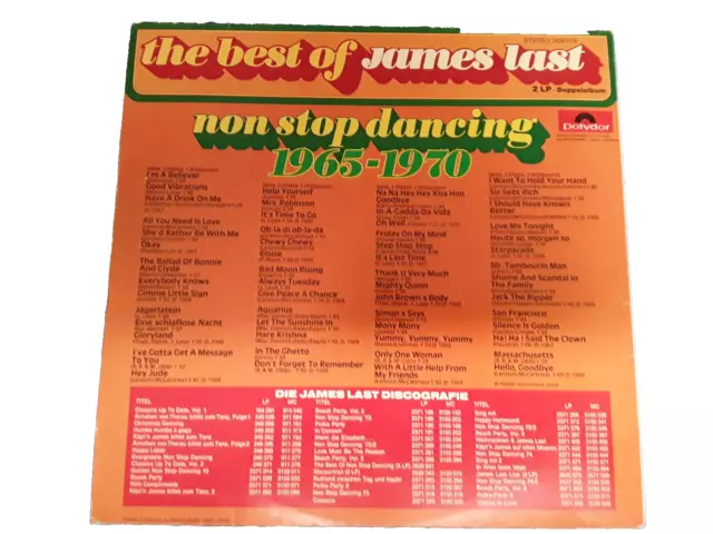 Vinyl Doppel-LP James Last  Non stop dancing 1965-1970, Polydor Germany, 1974 2
