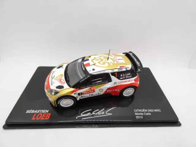 Citroen DS3 WRC Sebastien Loeb #1 Rallye Aufbau Carlo 2013 1/43 ixo altaya