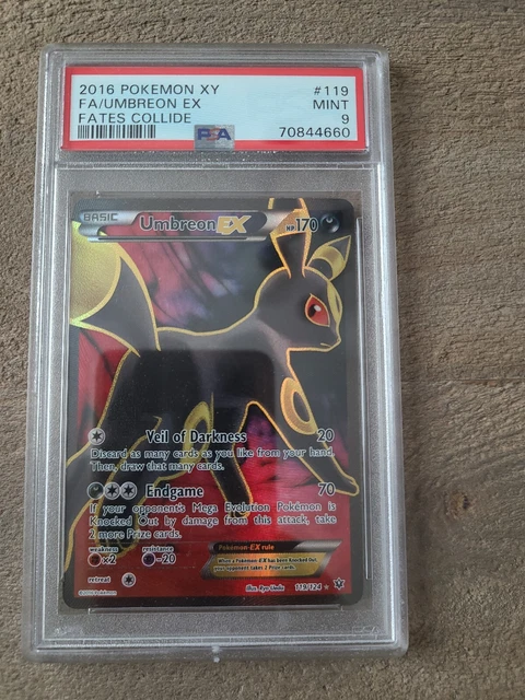 2016 Pokemon XY Fates Collide Umbreon EX Full Art 119/124 PSA 9 MINT