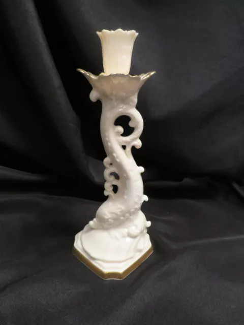 Lenox Lennox Dolphin Koi Candlestick, Candle Holder ,24K Trim, Made in USA