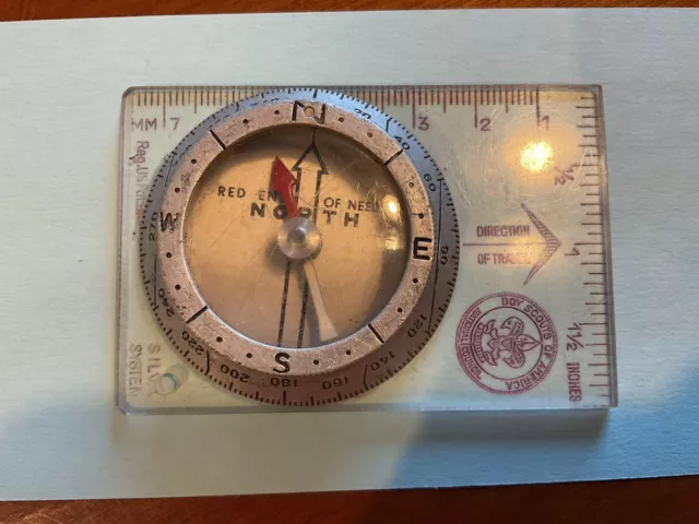 Vintage Boy Scouts Silva System Compass