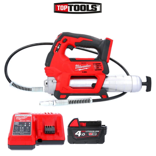 MILWAUKEE M18GG 18V Cordless Grease Gun With 1 x 4.0Ah Battery