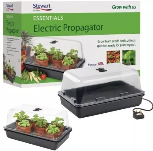 Stewart WellHome Essentials Heated Electric Plant Seed Propagator and Unheated 3