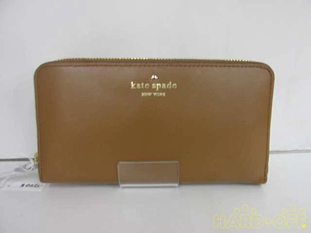 Katespade Camel Inner Light Green Dot Long Wallet