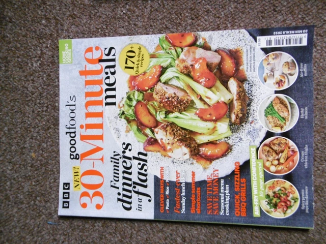 BBC GOOD FOODS 30 Minute Meals Food & Recipes Magazine 2023 Unread £6.