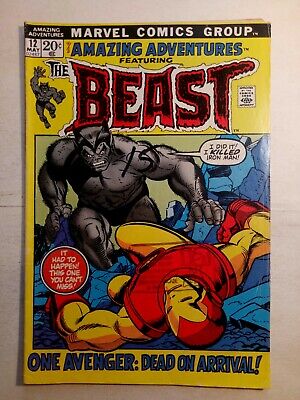 Amazing Adventures Featuring The Beast #12 (May 1972) Marvel Comics