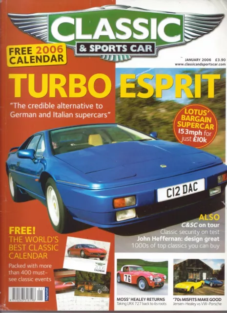 Classic & Sportscar 01/2006, u.a. Lotus Esprit turbo, Jensen-Healey, VW-Porsche