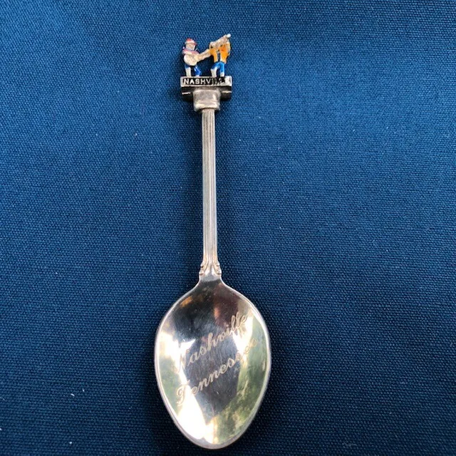 Nashville Tennessee Miniature Silver Spoon GT. Britain W.A.R.W Silver Plate