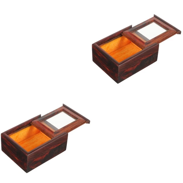 2x Jewelry Case Small Earring Case Small Jewelry Organizer