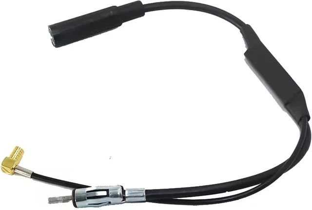 Amplificatore Antenna DAB/FM/AM Per Auto 12V - Splitter Con Spin DIN E SMB, Migliora Ricezione Radio, Compatibile Con Molte Auto