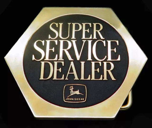 John Deere Super Service Dealer Vintage Belt Buckle