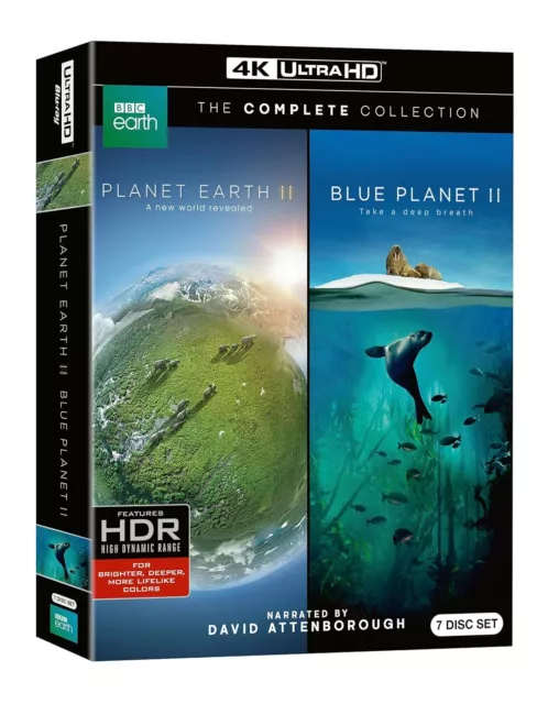 Planet Earth II/ Blue Planet II (4K UHD Blu-ray) Various 3