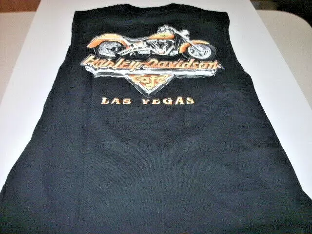 HARLEY DAVIDSON MOTORCYCLE X Large Xl Mens Black Sleeveless Tee T Shirt ...
