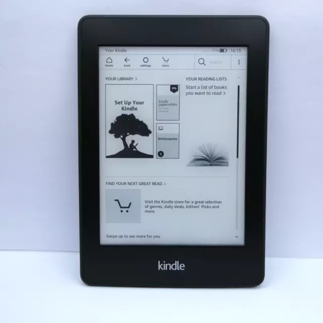 Amazon Kindle Paperwhite 6th Generation 4GB eReader  -No Ads- Backlight WiFi