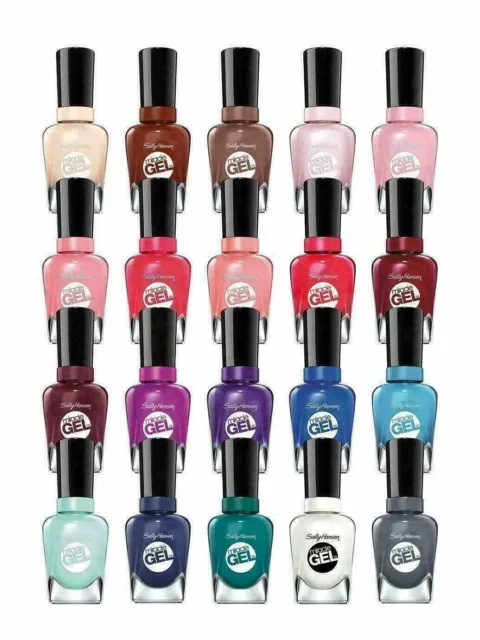 Sally Hansen Nail Polish 14.7ml  Miracle Gel  Salon Manicure  fab colours !