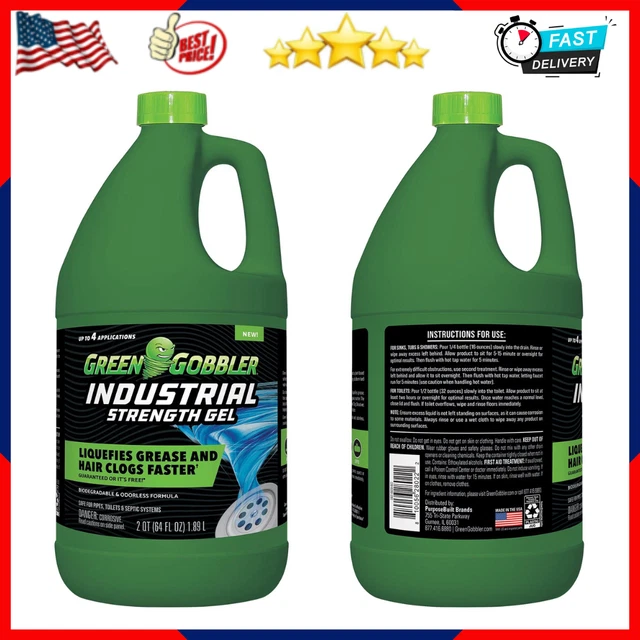 GREEN GOBBLER INDUSTRIAL Strength Drain Clog Cleaner Gel 64oz 13.98