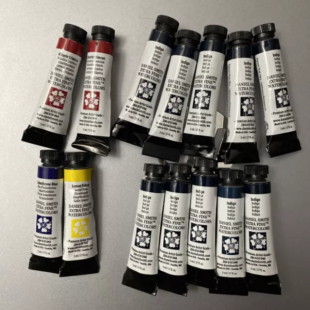 Lote de 14 tubos pintura de acuarela grado artista Daniel Smith 5 ml nuevo ~ envío gratuito
