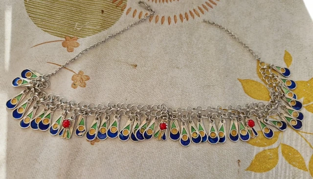 Collier Ancien En Argent Massif Traditionnel Berbère - Ben Yenni - Occasion