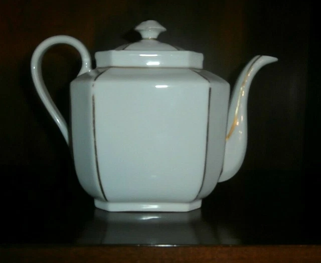 Antique 800 Gold Porcelain Coffee Teapot Antique 800 Gold Porcelain Coffee Teapot