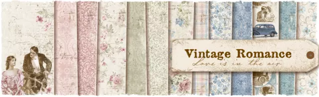 Maja Designs 'Vintage Romance' Collection papers, Set B,  12x12 inch.