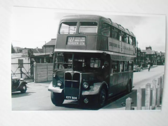 London Transport Bus - Rlh 6 (Kyy 506) - On Route 127 To Morden Station