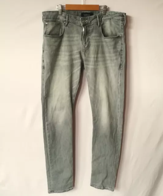 SCOTCH SODA Jeans Mens 36x34 Tye Slim Carrot Fit Grey 27.00